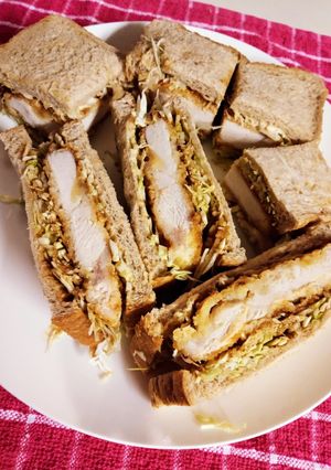 焼き鳥屋さんの甘めの和風カツサンド-レシピのメイン写真