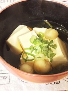 たまご豆腐と手毬麩のすまし汁-レシピのメイン写真