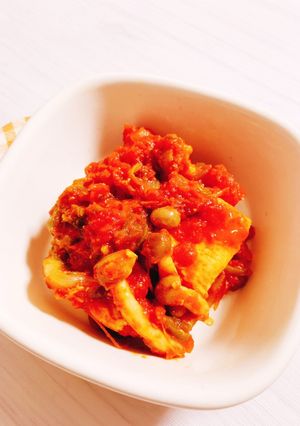 低糖質&低脂質！鶏肉のトマト煮込み-レシピのメイン写真