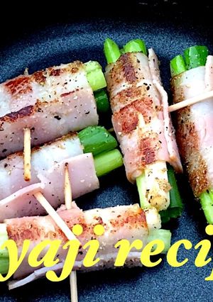 小ネギのベーコン巻き キャンプ飯 簡単-レシピのメイン写真