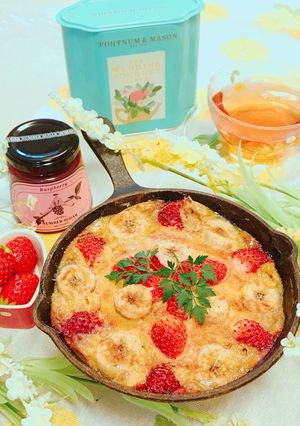 シナモン香る〜ご褒美パンケーキプディング-レシピのメイン写真