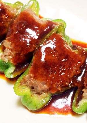 ピーマンの肉詰め-レシピのメイン写真
