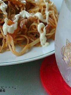 にんにく焼きそば 豚キムチマヨネーズ編-レシピのメイン写真