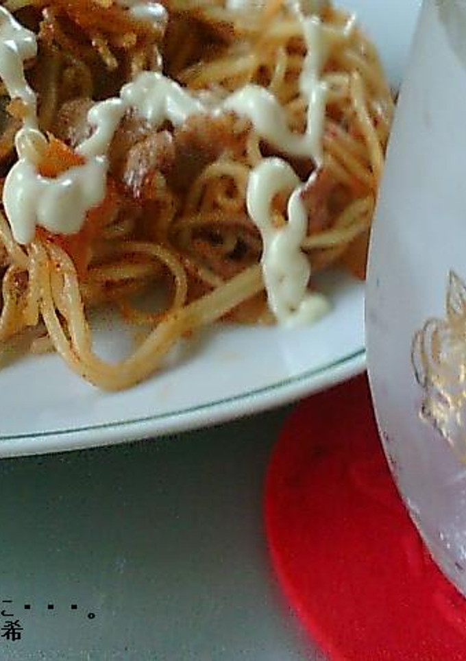 にんにく焼きそば　豚キムチマヨネーズ編-レシピのメイン写真