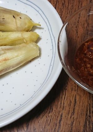 生姜醤油でいただく✨焼き茄子-レシピのメイン写真