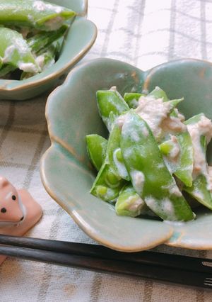 今が旬♪スナップエンドウとツナのマヨ和え-レシピのメイン写真