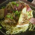 絶品!タケノコとハムの塩焼きそば