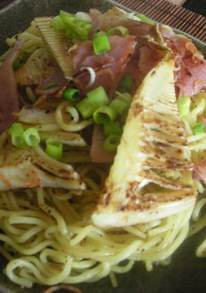 絶品！タケノコとハムの塩焼きそば-レシピのメイン写真
