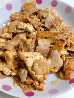 厚揚げと豚肉のピリ辛炒め-レシピのメイン写真