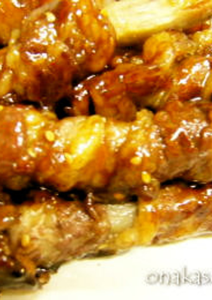 焼肉のたれで ごぼうの肉巻き焼き-レシピのメイン写真