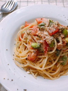 簡単★ツナとトマトの和えるだけパスタ-レシピのメイン写真