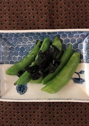スナップエンドウのおひたしわさび風味-レシピのメイン写真