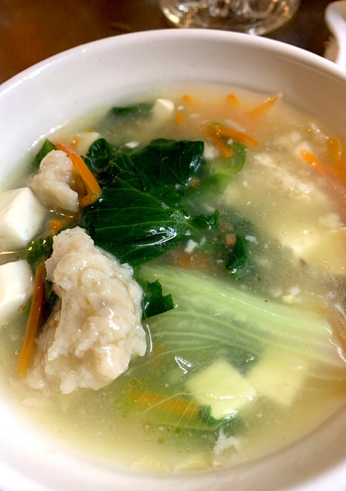 レタスと鶏牛蒡すり身のとろみ中華風スープ-レシピのメイン写真