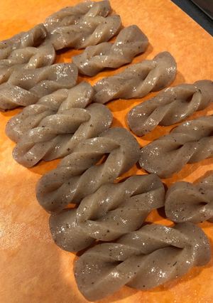 こんにゃくの飾り切り★筑前煮にどうぞ-レシピのメイン写真