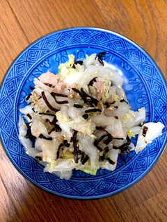 ツナと白菜の塩昆布和え-レシピのメイン写真