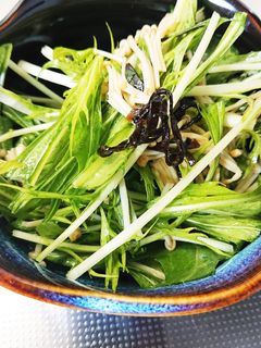 簡単☆水菜とえのきのサラダ-レシピのメイン写真