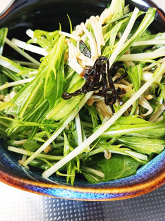 簡単☆水菜とえのきのサラダ-レシピのメイン写真