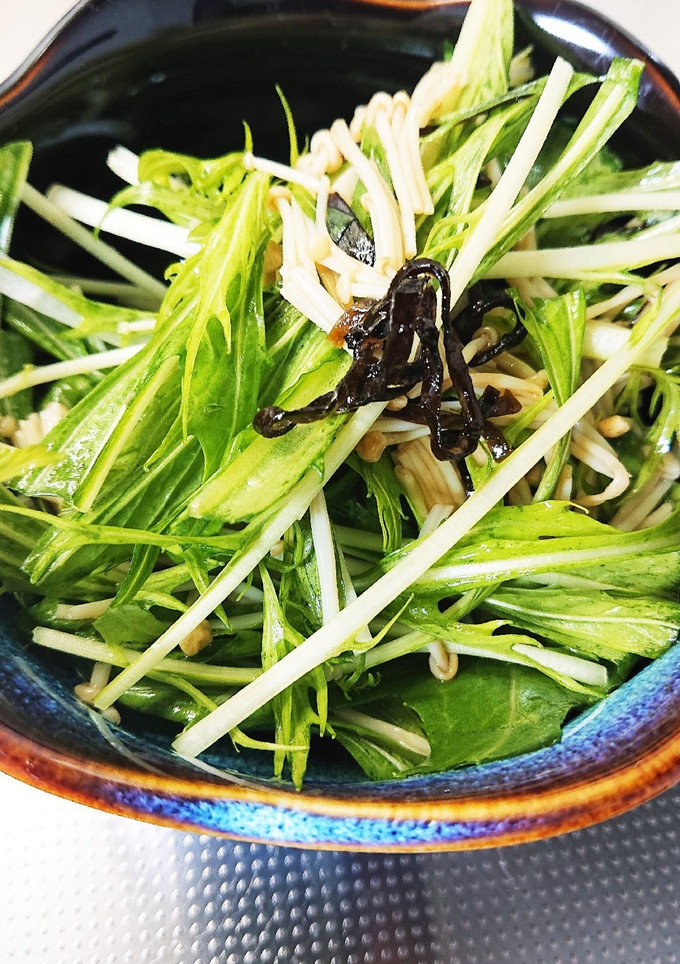 簡単☆水菜とえのきのサラダ-レシピのメイン写真