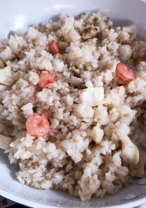 べちゃ2ご飯も救済☆シーフードバター炒飯-レシピのメイン写真