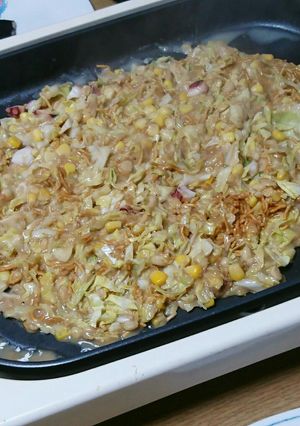 大好き(⁎˃ᴗ˂⁎)我が家のもんじゃ焼き-レシピのメイン写真