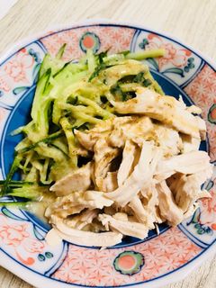 疲労回復に☆鶏胸肉のバンバンジーサラダ-レシピのメイン写真