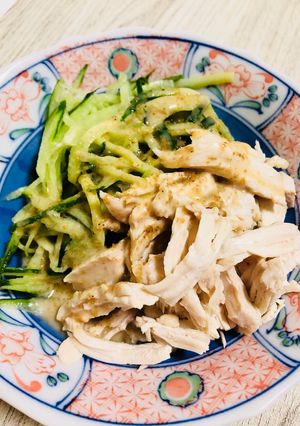 疲労回復に☆鶏胸肉のバンバンジーサラダ-レシピのメイン写真