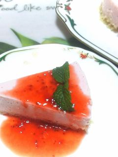 苺のヘルシーレアケーキ風-レシピのメイン写真