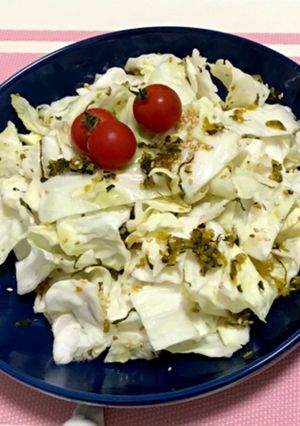 キャベツと高菜の簡単おつまみ-レシピのメイン写真