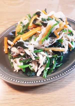 さっぱり★むね肉とほうれん草のサラダ★-レシピのメイン写真