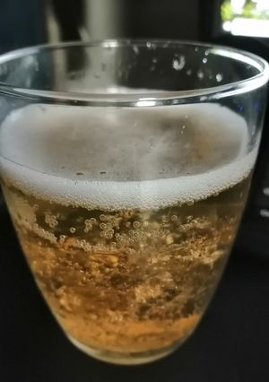 梅酒ゼリーの梅酒ソーダ-レシピのメイン写真