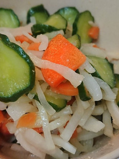 三色野菜の辛子醤油サラダ-レシピのメイン写真