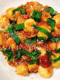 ニョッキ(菊芋の粉じゃがいも団子パスタ)-レシピのメイン写真