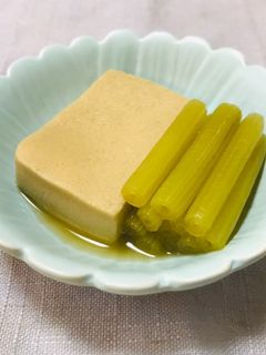 高野豆腐とフキの煮物・簡単-レシピのメイン写真