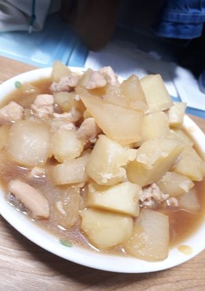大根と豚肉の炒め煮-レシピのメイン写真