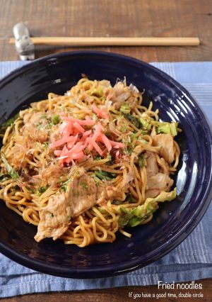 レンジで簡単！ソース焼きそば-レシピのメイン写真