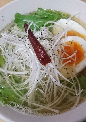 超簡単！　手抜きで作るゆず塩ラーメン♪-レシピのメイン写真