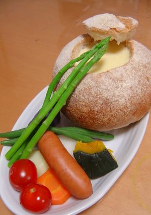 パンdeチーズフォンデュはいかが?-レシピのメイン写真