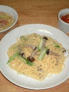 超簡単!キノコのクリームパスタ-レシピのメイン写真