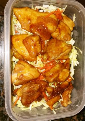 お弁当向き！鶏ももてりやき丼-レシピのメイン写真