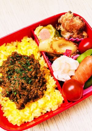玉ねぎジャムで作る☆簡単キーマカレー弁当-レシピのメイン写真