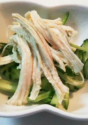 鶏胸肉の中華風蒸し鶏-レシピのメイン写真