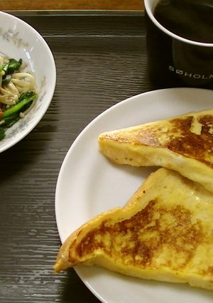 嫁の代わりにフレンチトースト簡単朝食-レシピのメイン写真
