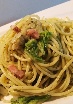 れんこんのジェノベーゼパスタ-レシピのメイン写真