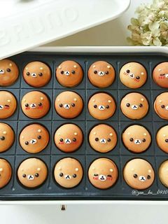 たこ焼き器で♪リラックマのベビーカステラ-レシピのメイン写真