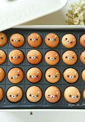 たこ焼き器で♪リラックマのベビーカステラ-レシピのメイン写真