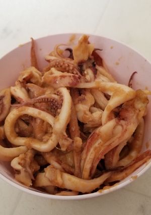 イカのｼﾞﾝｼﾞｬｰﾊﾞﾀｰ醤油炒め-レシピのメイン写真