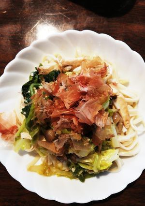 ☆春キャベツと茸の和風掛けうどん★-レシピのメイン写真