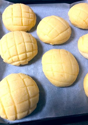 やっとおいしいメロンパン出来ました-レシピのメイン写真
