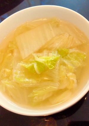 材料3つのヘルシー白菜スープ-レシピのメイン写真