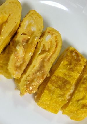 たまごサラダ(明太クリチ味)入り卵焼き-レシピのメイン写真